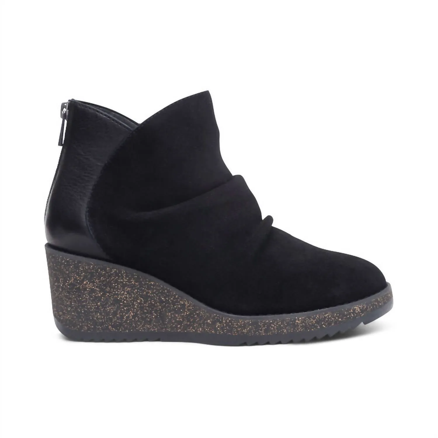 Women's Kara Ankle Wedge Boot In Black