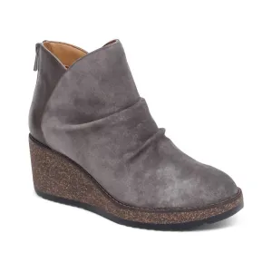 Women's Kara Ankle Wedge Boot In Charcoal