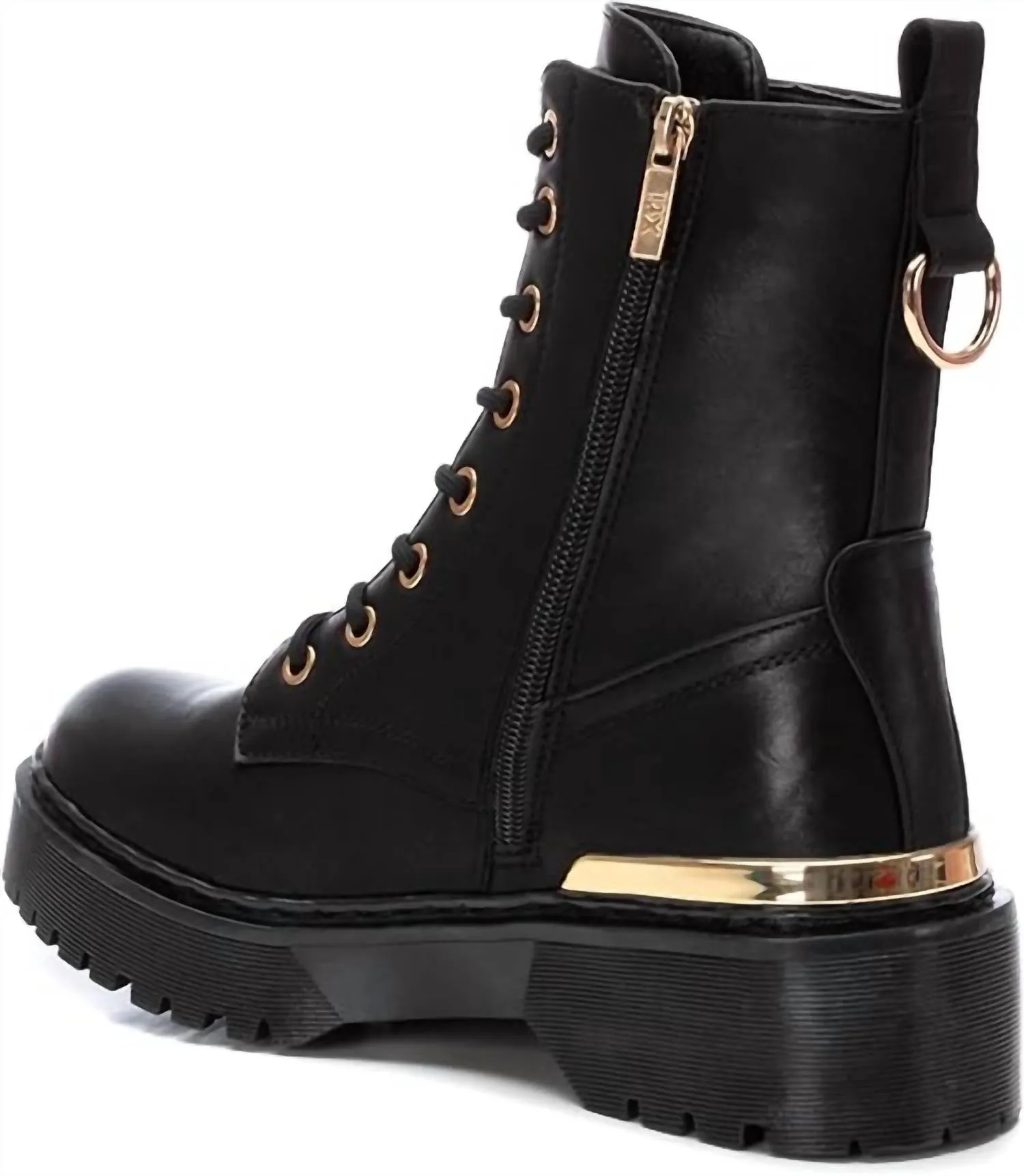 Women's Lace-Up Booties In Black