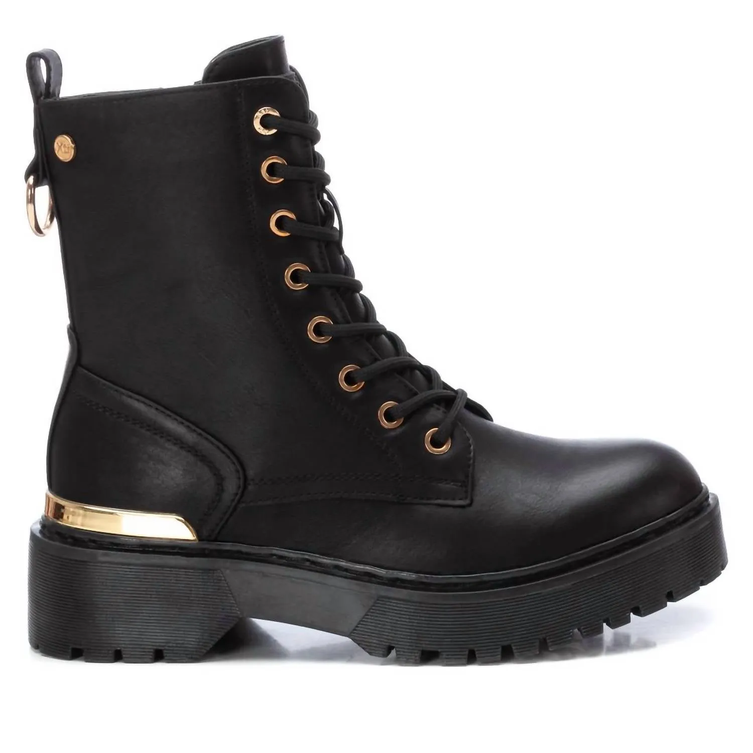 Women's Lace-Up Booties In Black