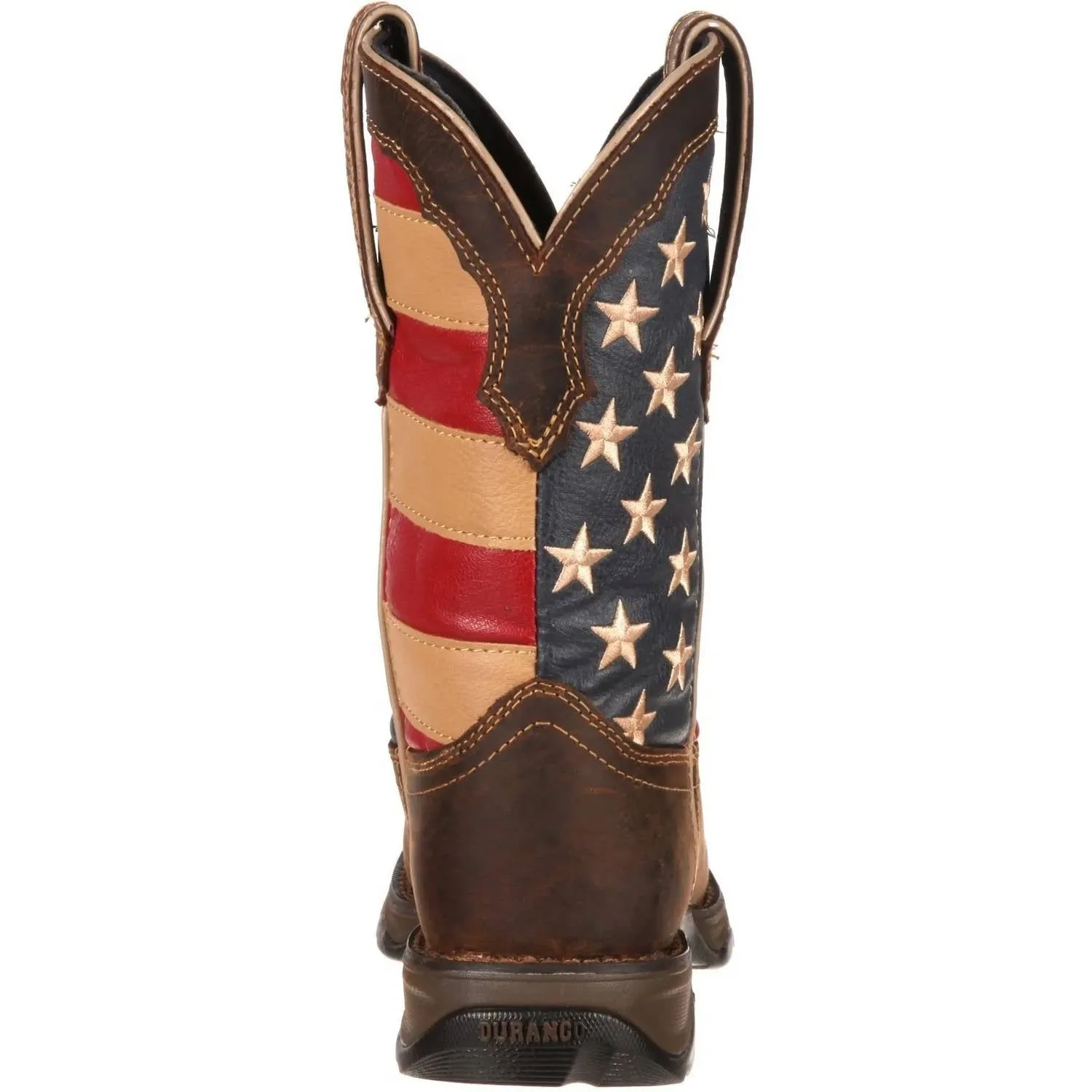 Women's Lady Rebel Patriotic Pull On Boot With Flag Sole In Multiple