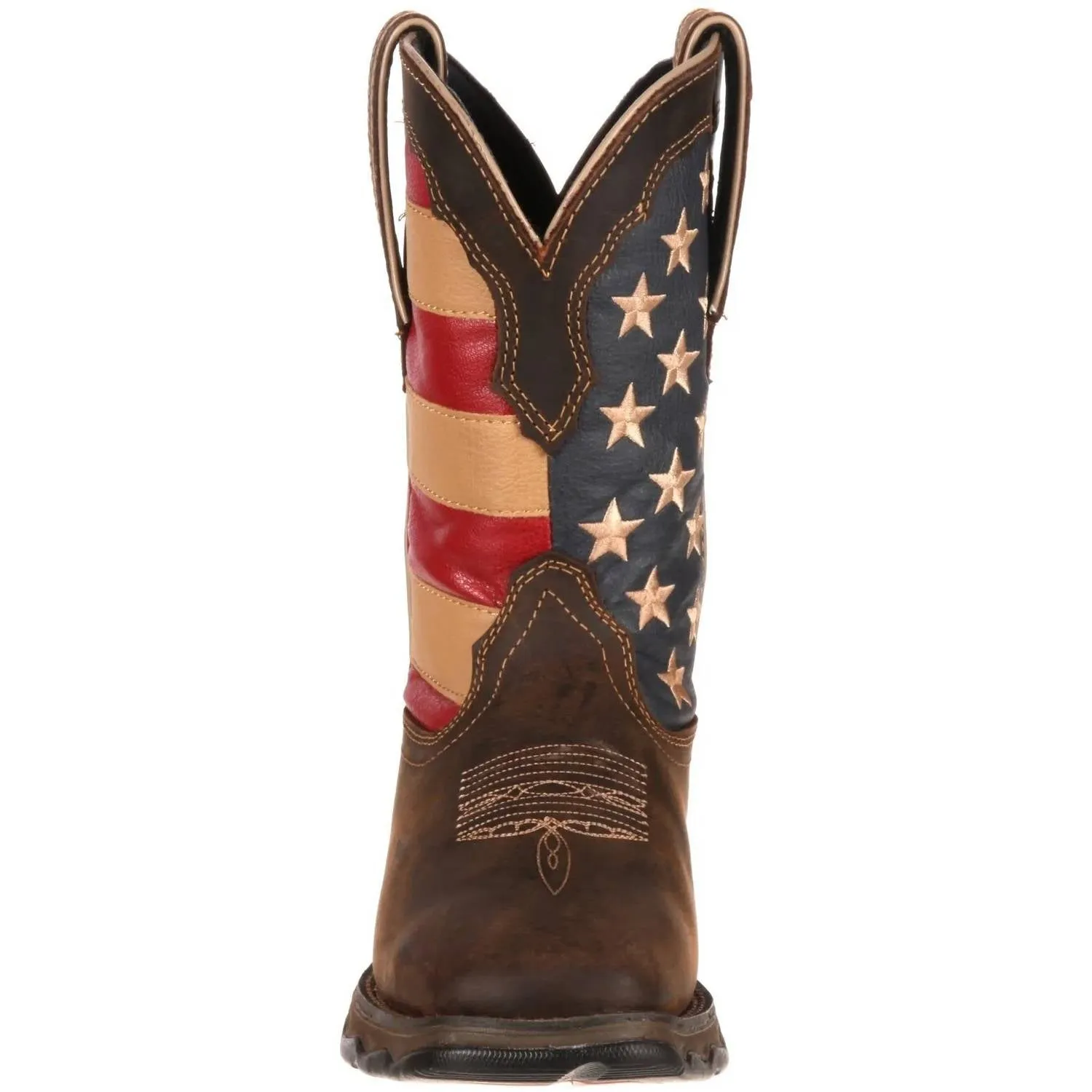 Women's Lady Rebel Patriotic Pull On Boot With Flag Sole In Multiple