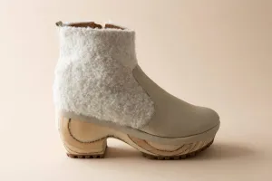 Women's Lana Boot In Ivory Alpaca