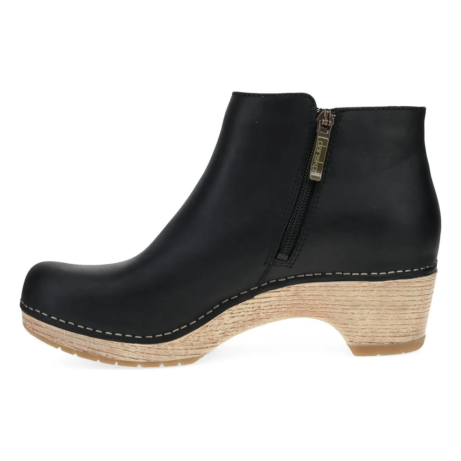 Women's Lizanne Bootie Clogs In Black Oiled