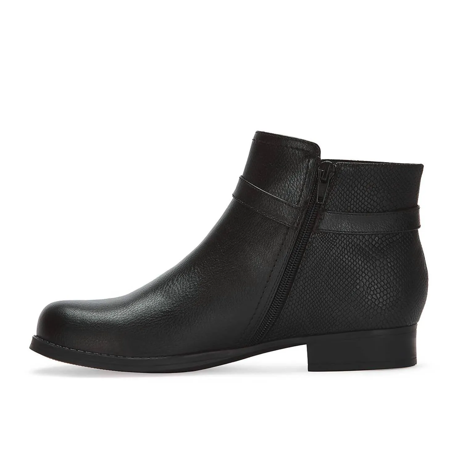 Women's Low Heel Booties In Black
