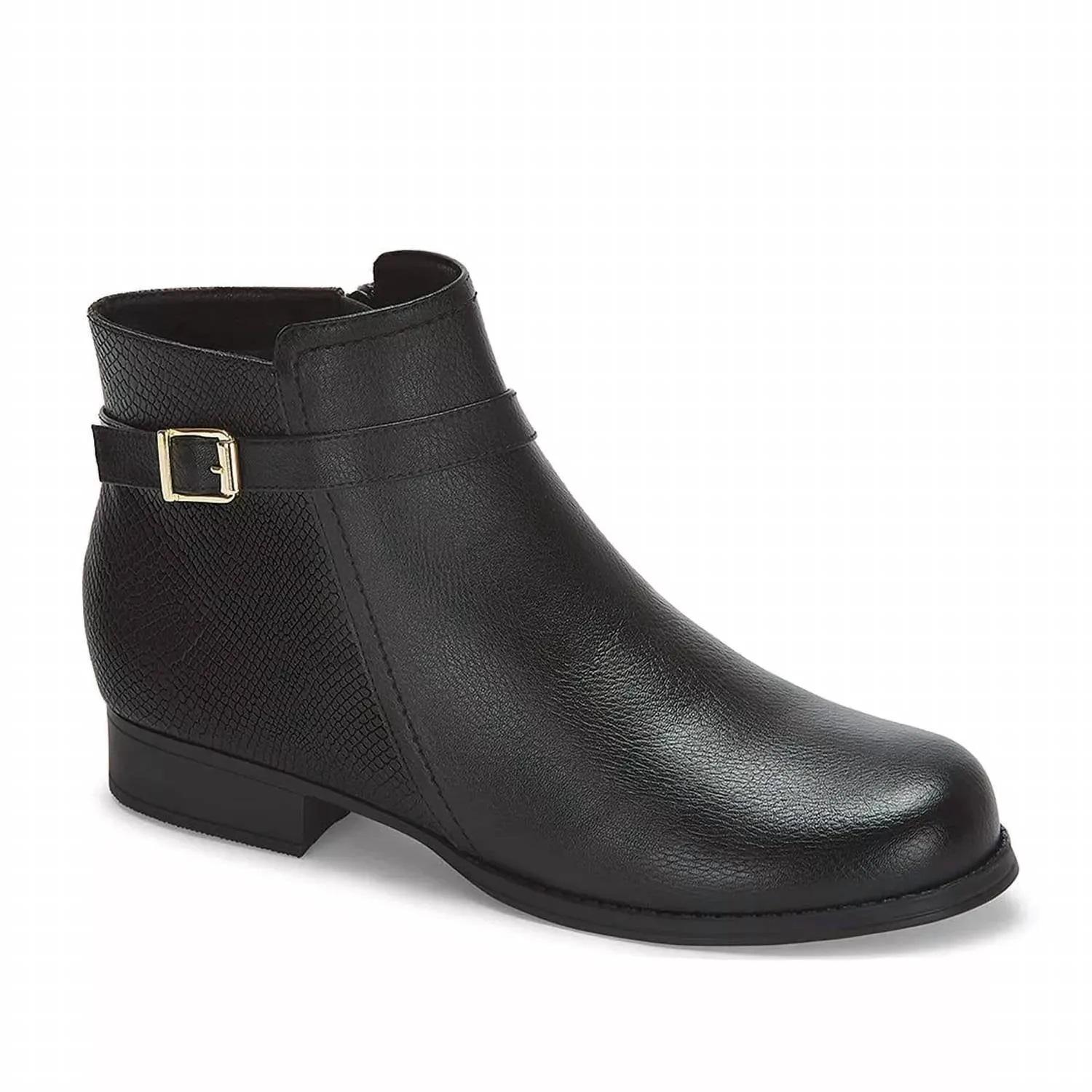 Women's Low Heel Booties In Black