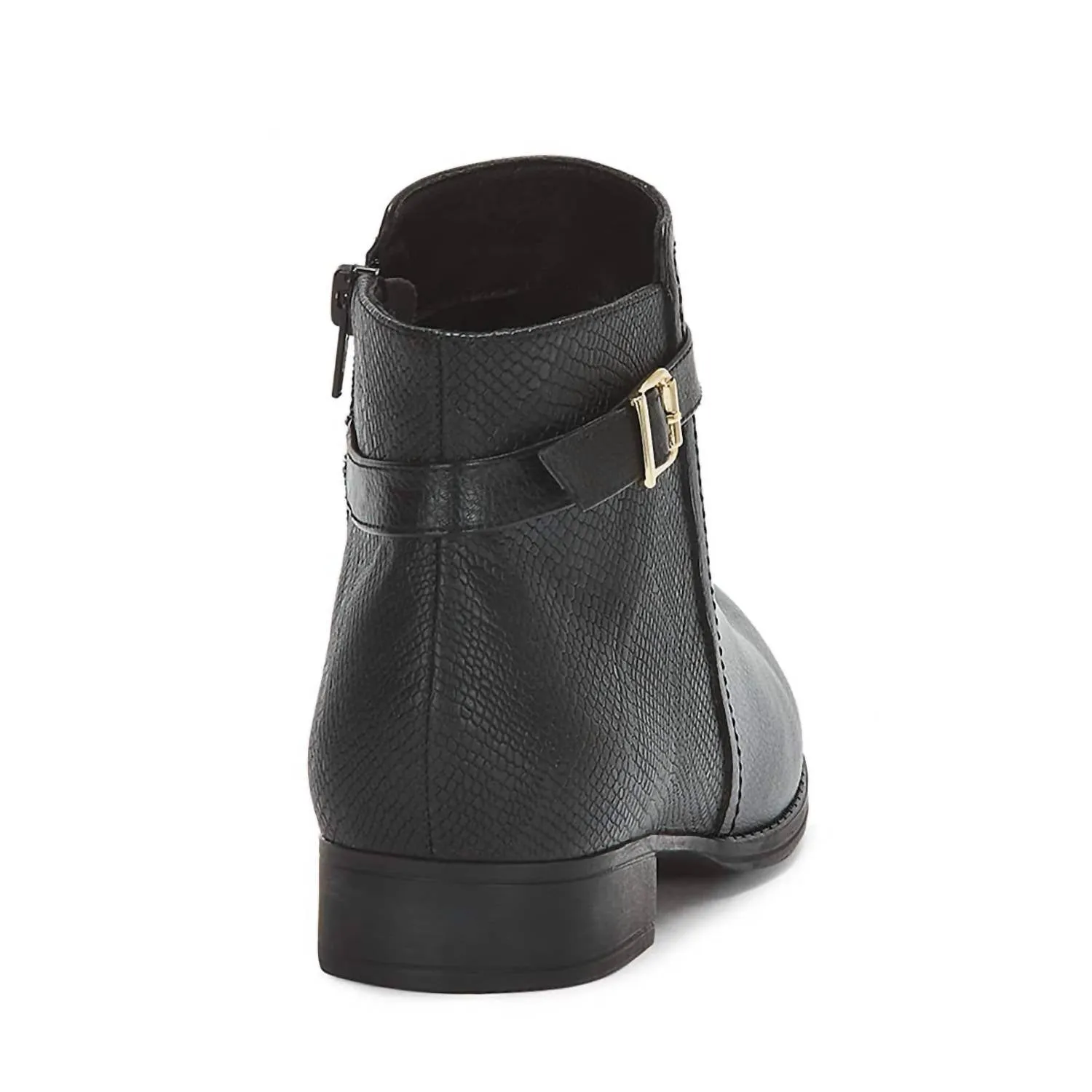 Women's Low Heel Booties In Black