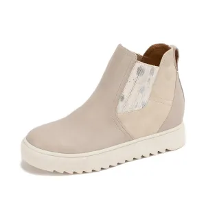 Women's Malvena Wedge Sneaker Boots In Beige