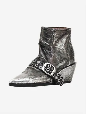 Women's Maxie Bootie In Antique Silver
