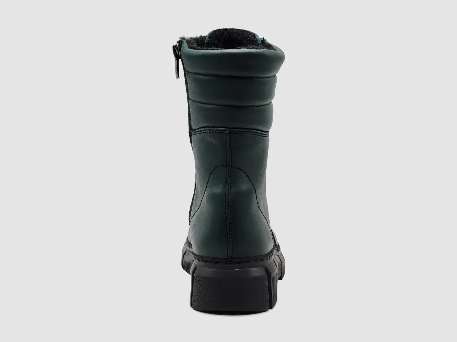 Women's Medusa Fur-Lined Leather Boots In Green