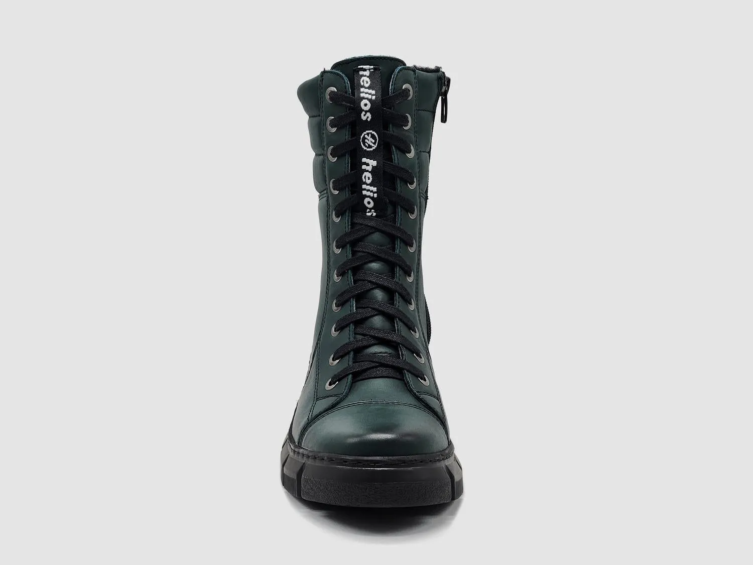 Women's Medusa Fur-Lined Leather Boots In Green