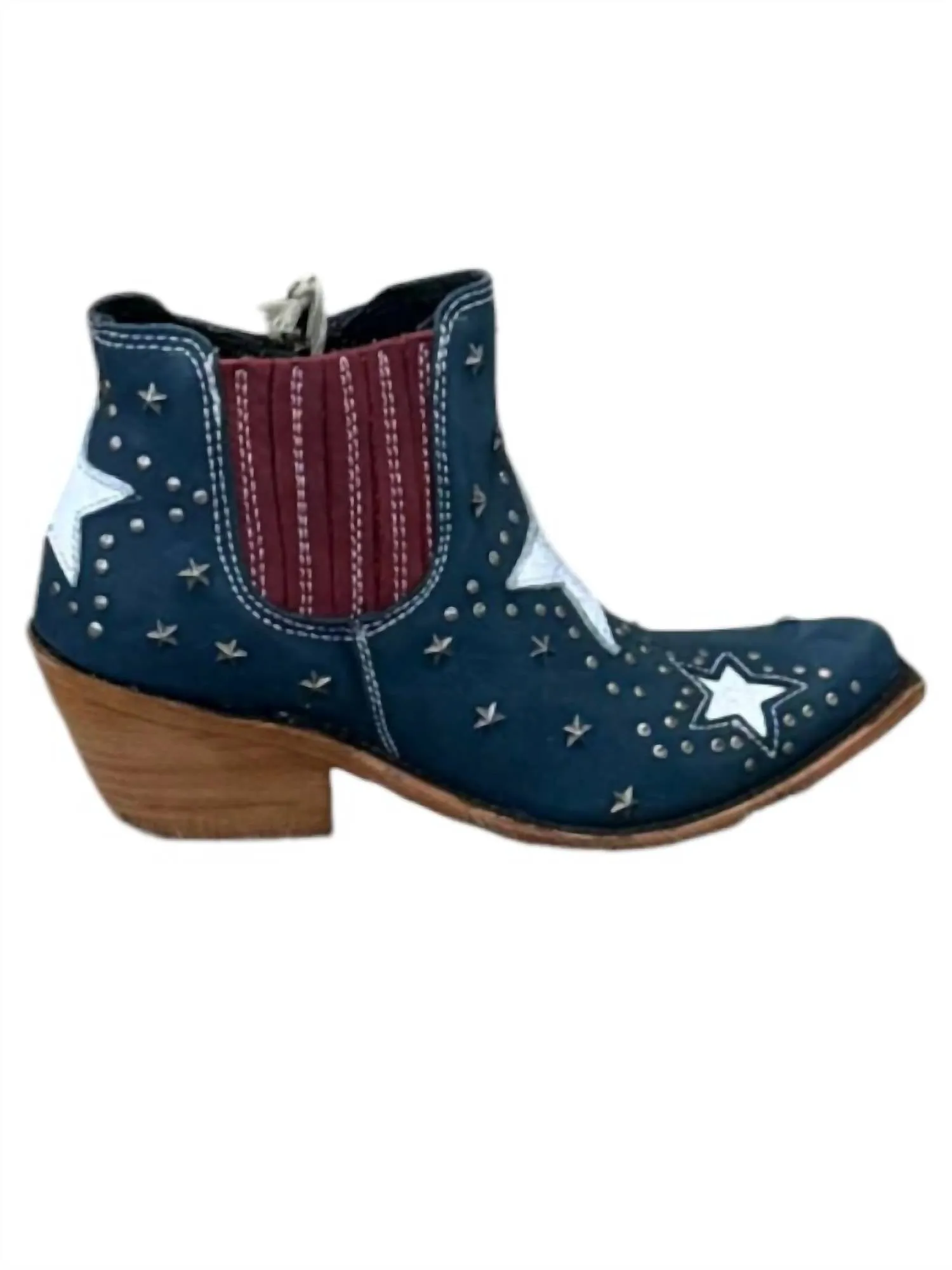Women's Megan Bootie In Red/white/blue