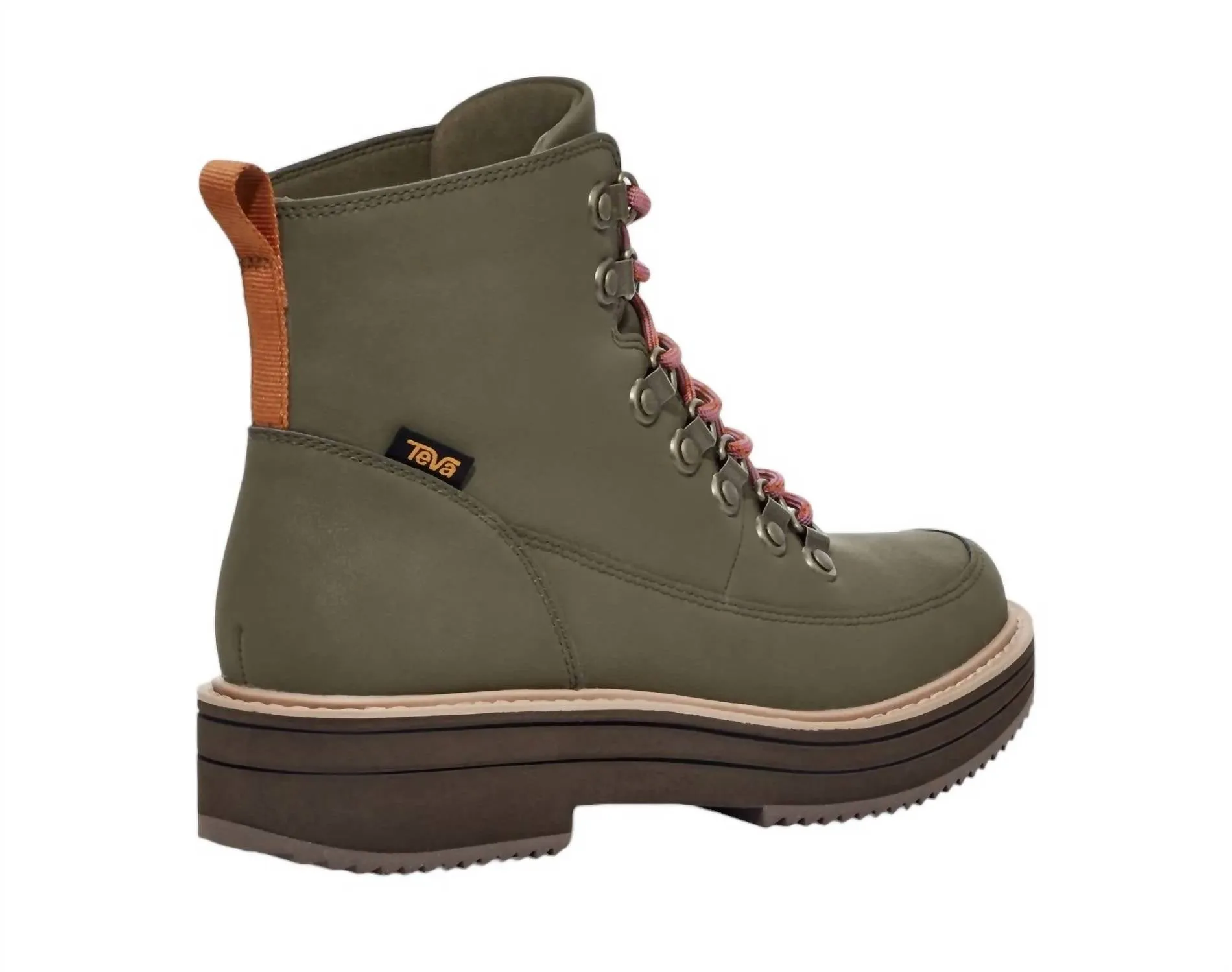 Women's Midform Fashion Boots In Dark Olive