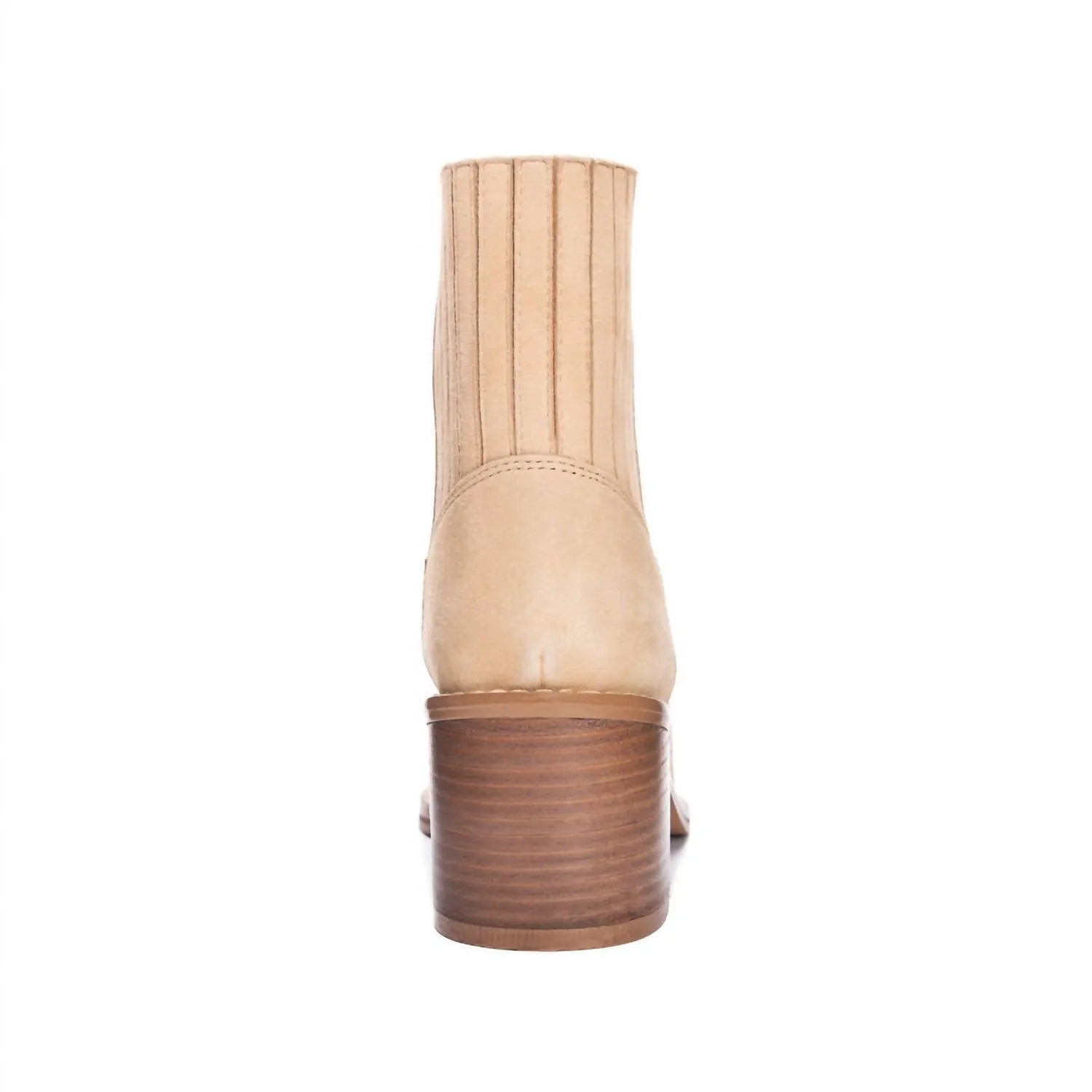 Women's Miley Block Heel Boots In Beige