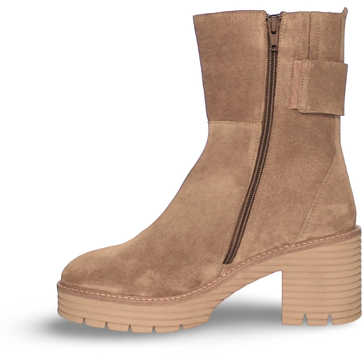 Women's Montez Ankle Boot In Cuoio  Suede