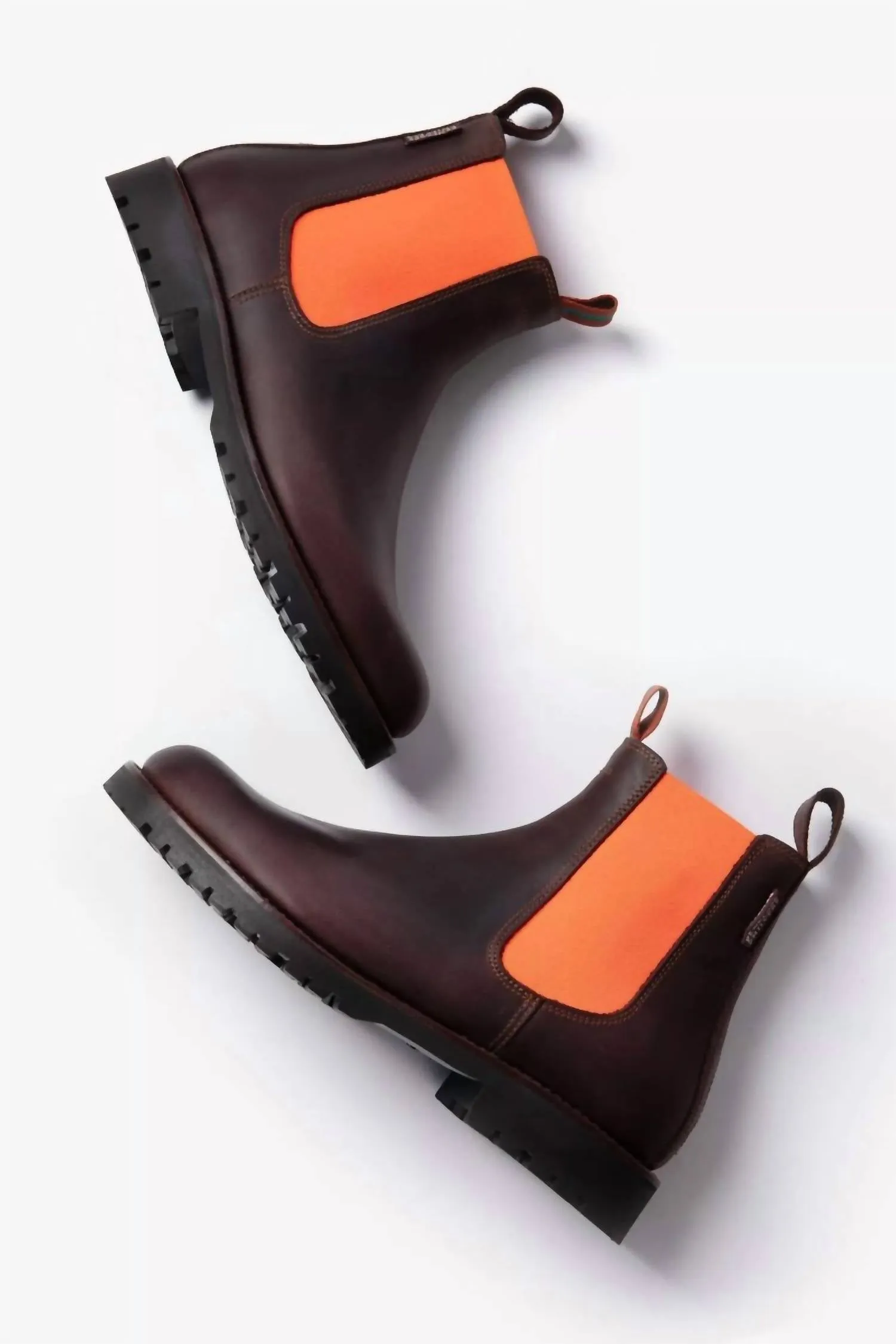 Women's Nelson Leather Boot In Conker/orange