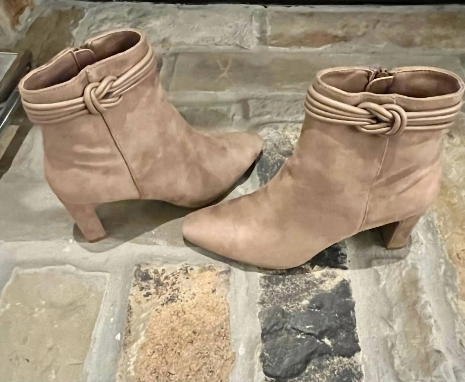 Women's Never Ending Suede Bootie In Brown