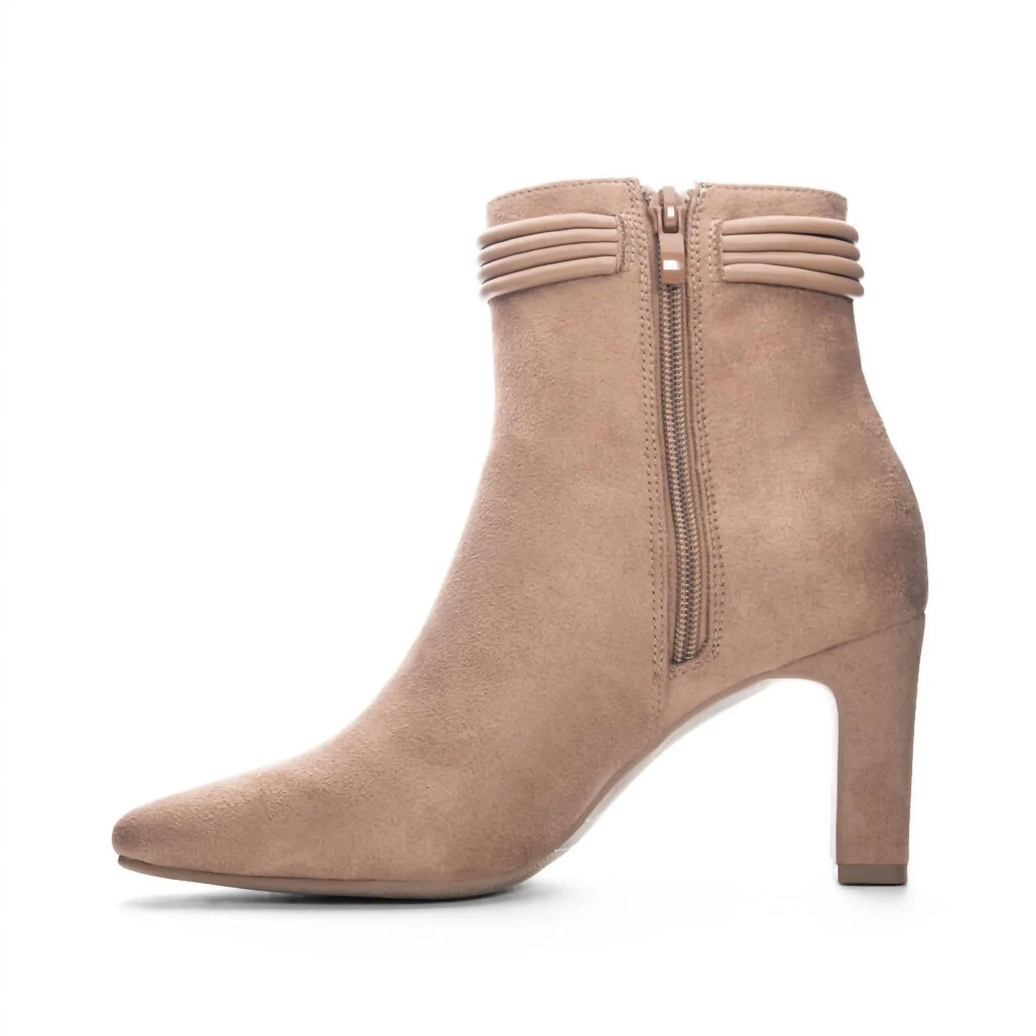 Women's Never Ending Suede Bootie In Brown