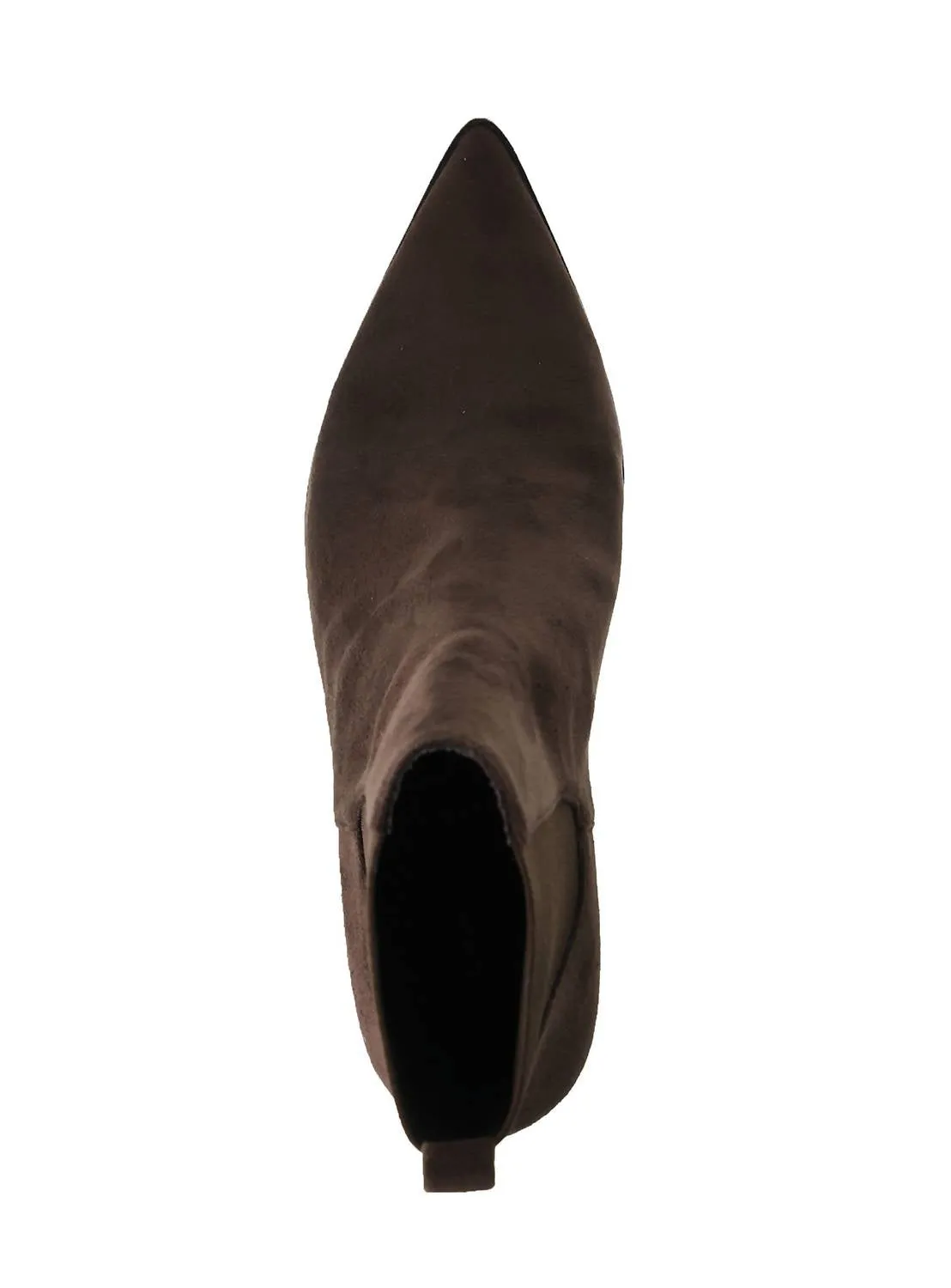 Women's Nova Pointed Toe Heel Boot In Chocolate Brown Suede