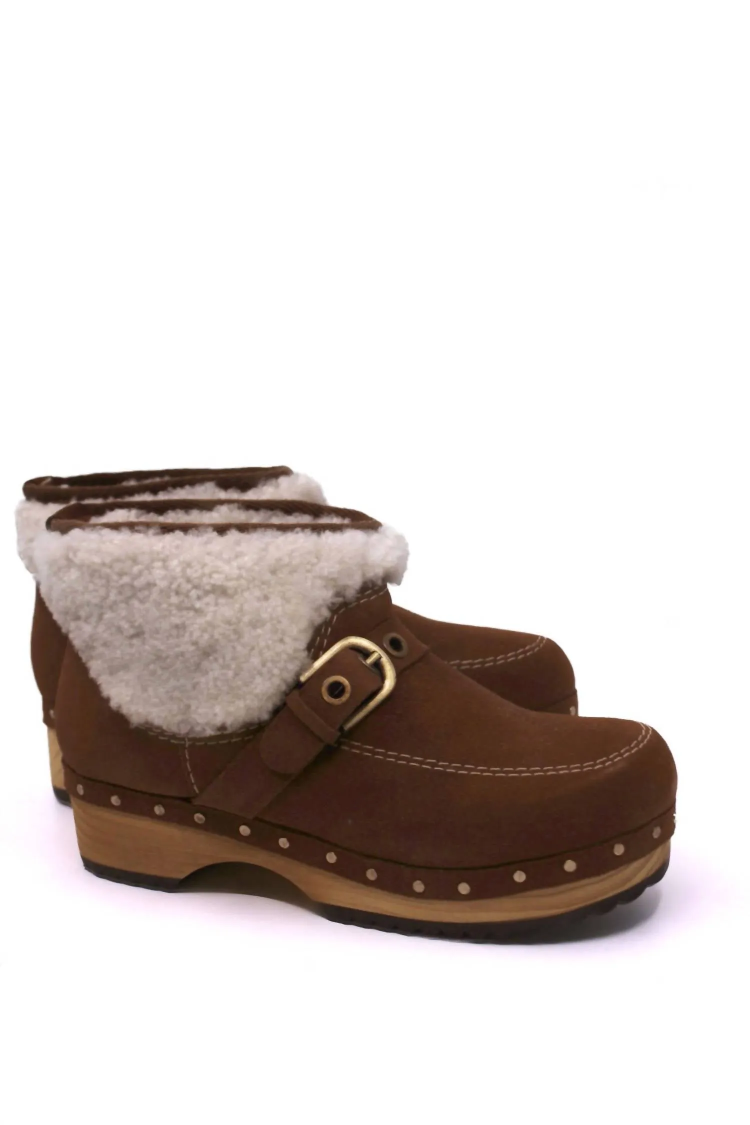 Women's Oak Clog Mule In Vintage Tan Suede