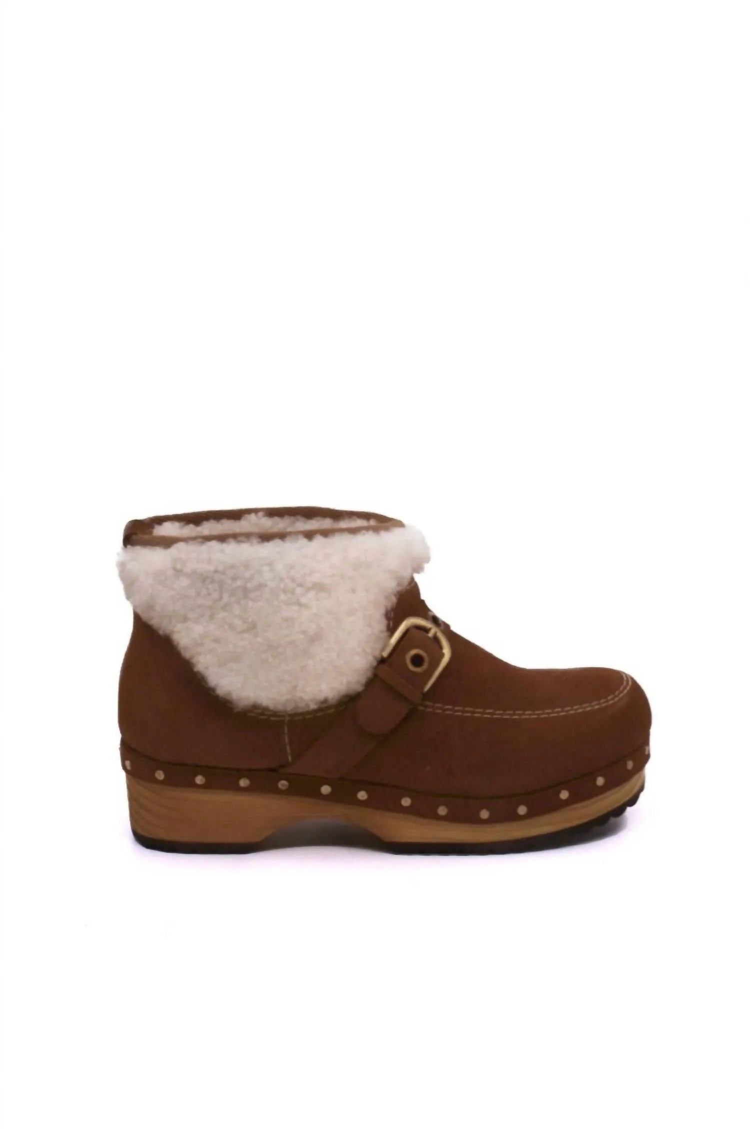 Women's Oak Clog Mule In Vintage Tan Suede