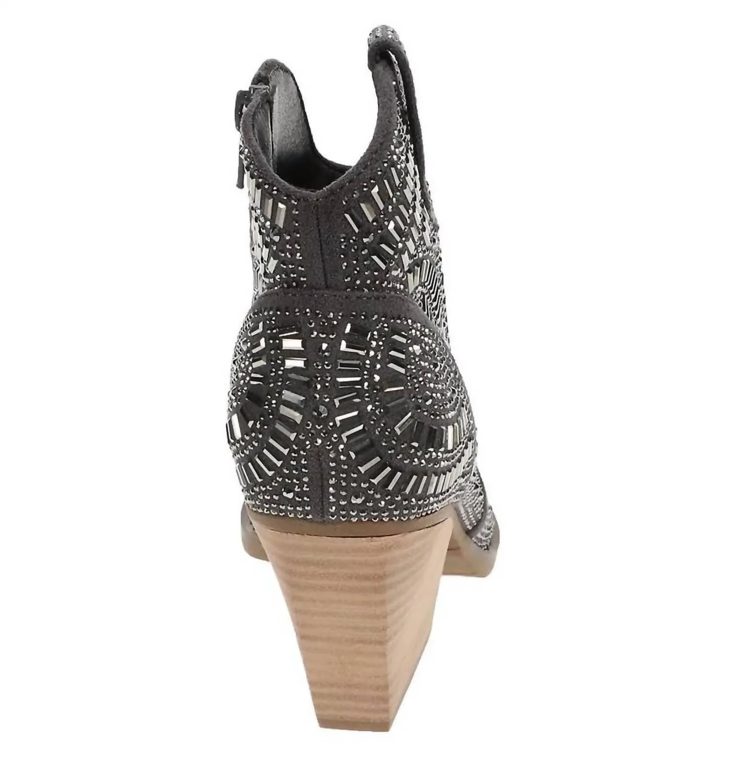 Women's One Day Zip Side Bling Short Boot In Grey