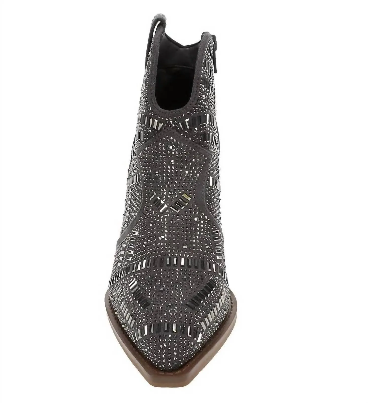 Women's One Day Zip Side Bling Short Boot In Grey