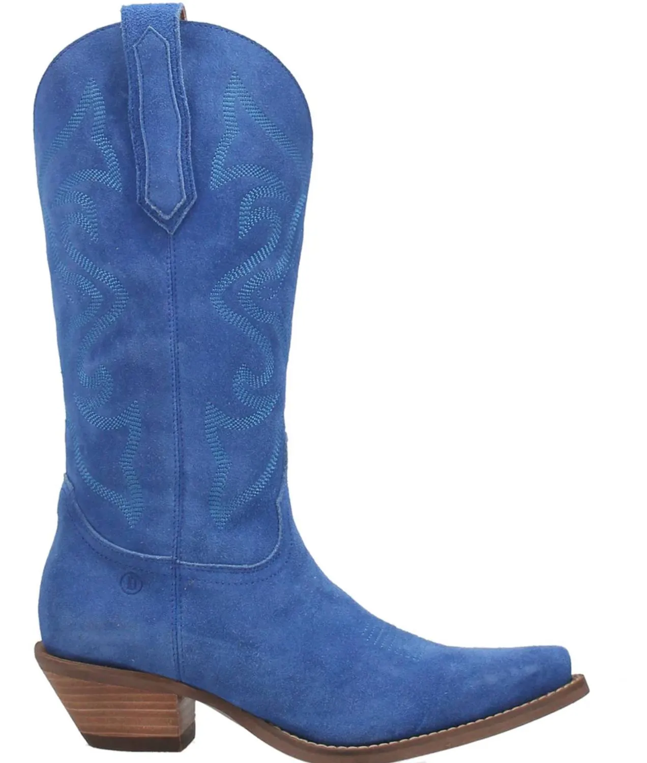 Women's Out West Suede Fashion Snip Toe Boots In Blue