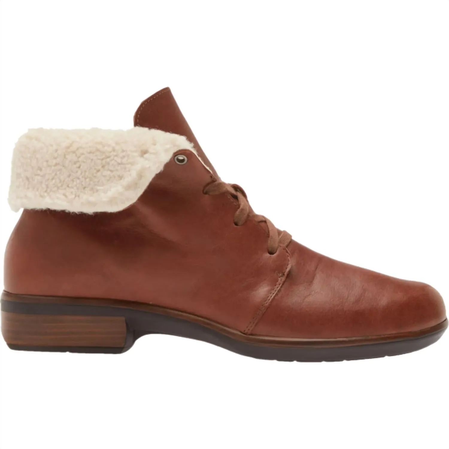 Women's Pali Ankle Boots In Soft Chestnut Leather