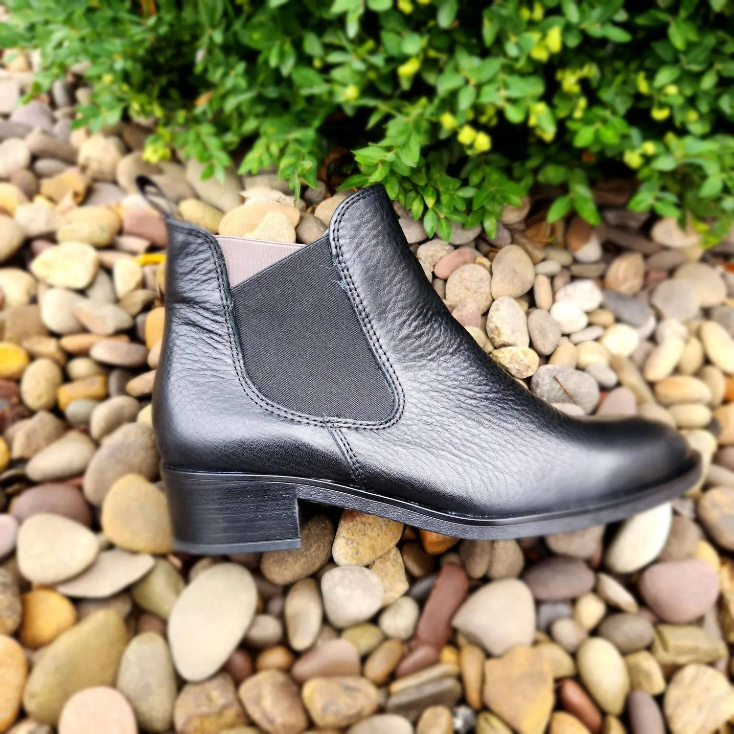 Women's Pamela Booties In Black Leather