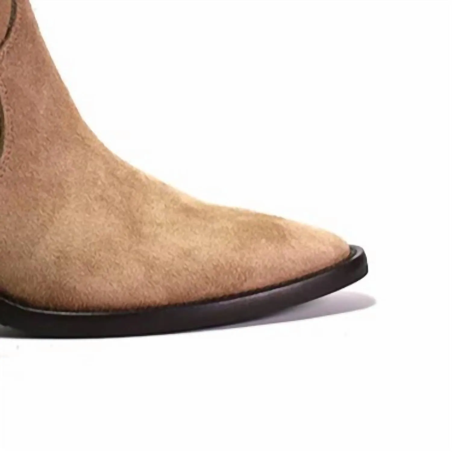 Women's Penny Boots In Sabbia Suede