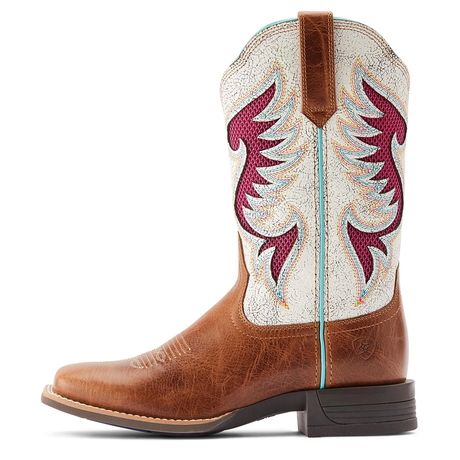 Women's Pinto Venttek 360 Western Boot In Dark Tan/distressed White