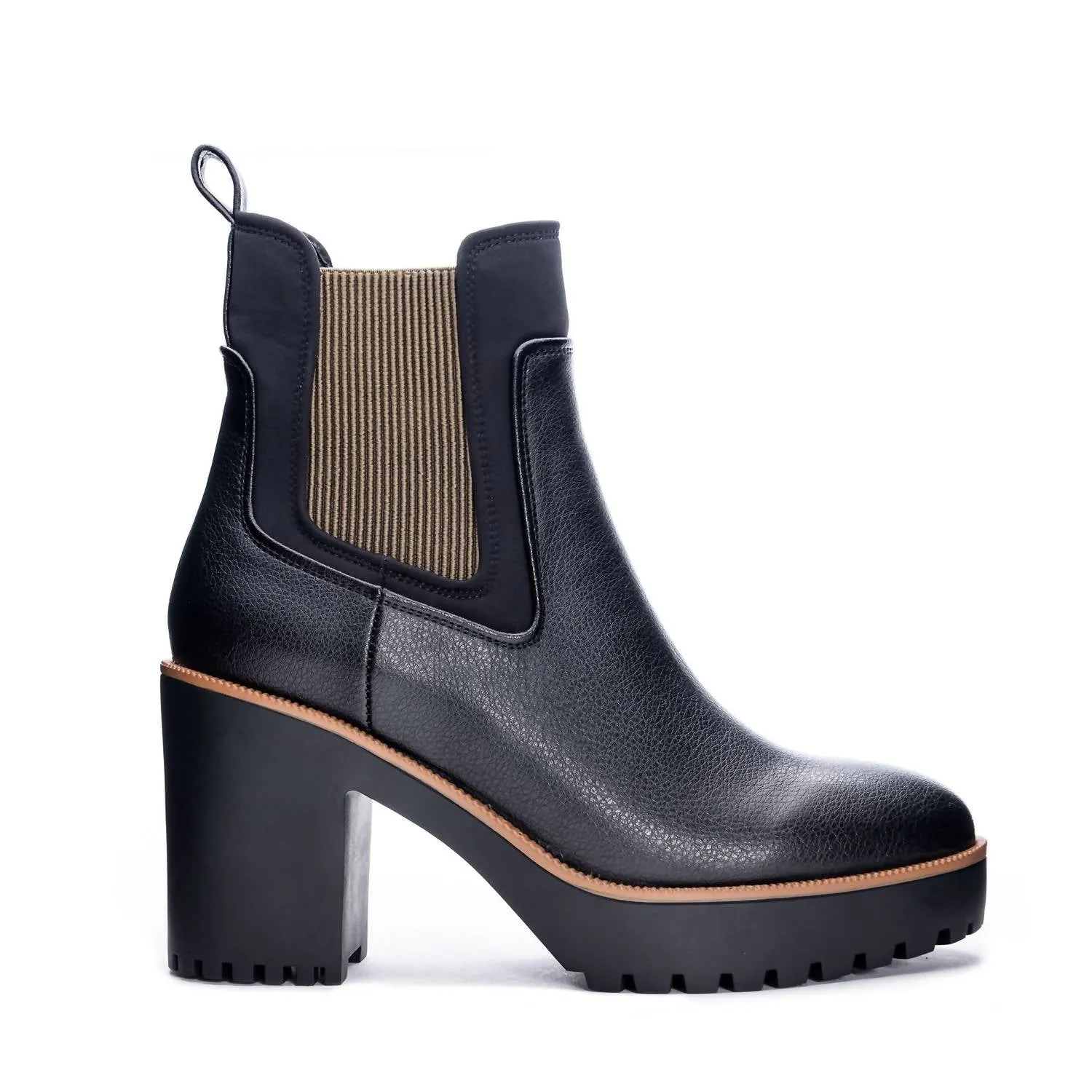Women's Platform Ankle Boots In Black
