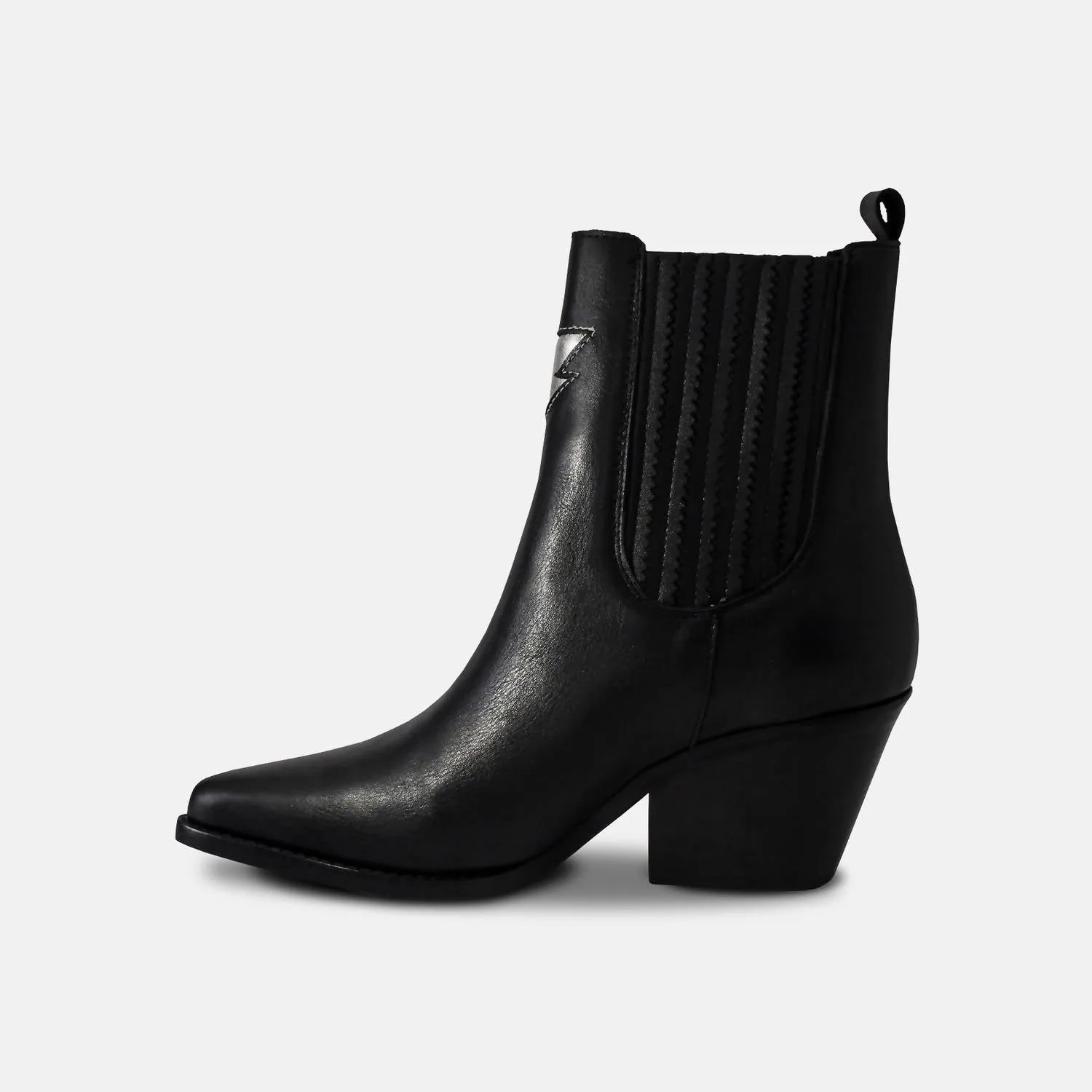 Women's Premium Leather Ankle Lyra Boots In Black