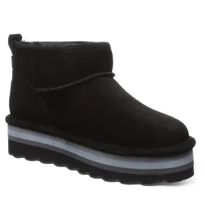 Women's Retro Shorty Boot In Black