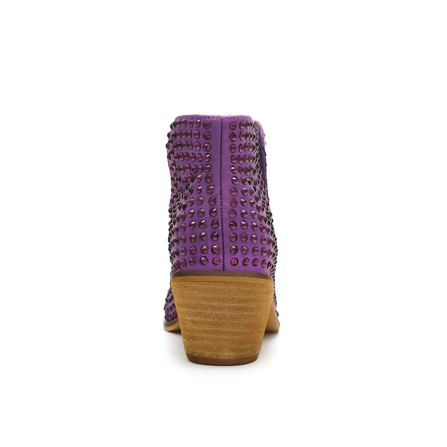 Women's Rhinestone Bootie In Purple