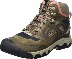 WomenS Ridge Flex Mid Wp Hiking Boots In Timberwolf/brick Dust