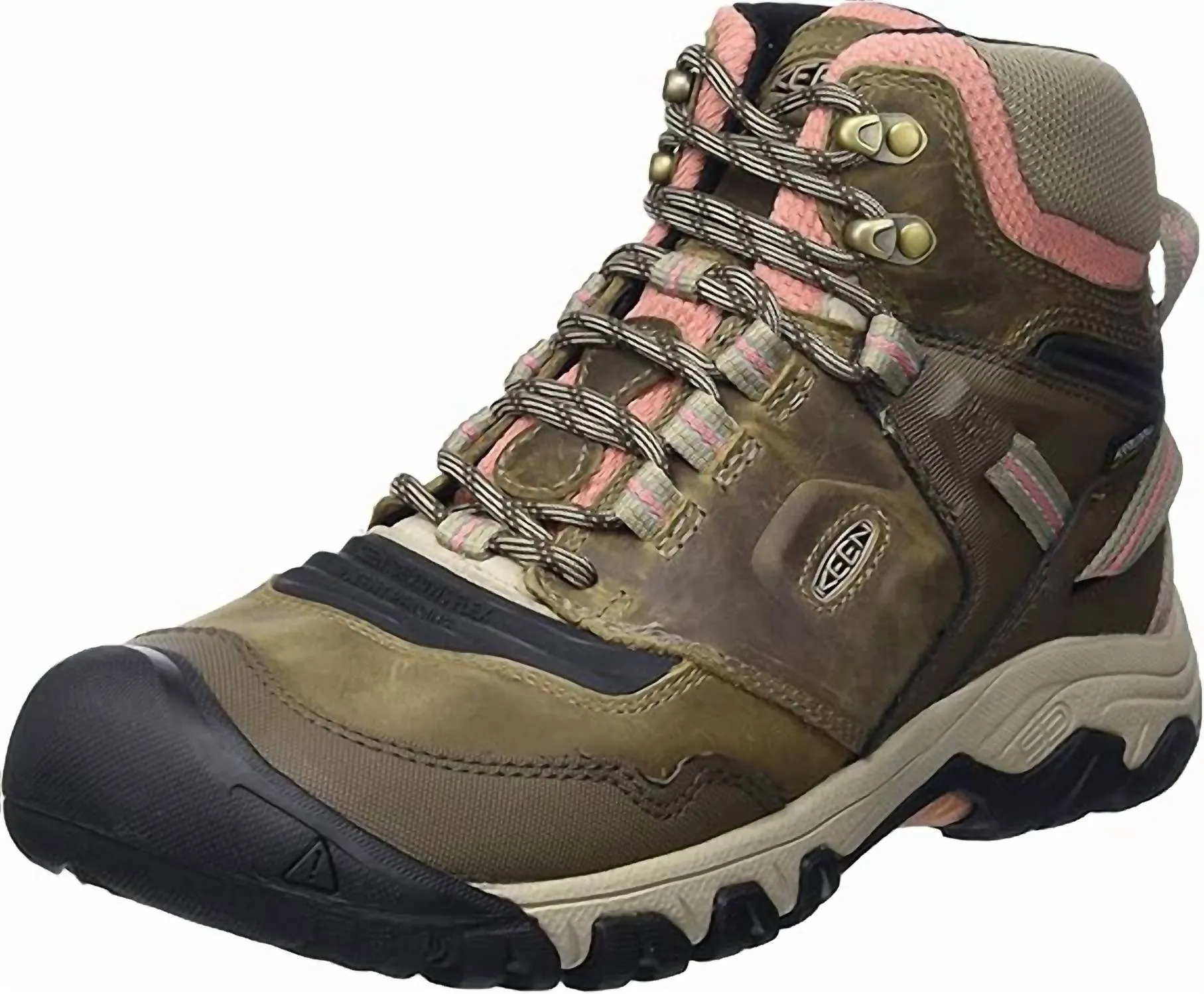 WomenS Ridge Flex Mid Wp Hiking Boots In Timberwolf/brick Dust