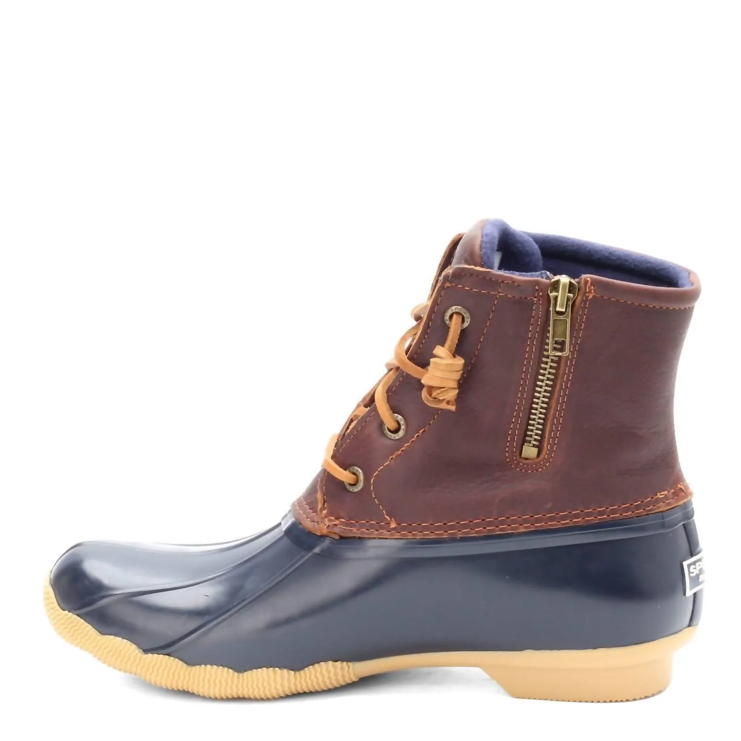 Women's Saltwater Duck Boots In Tan/navy