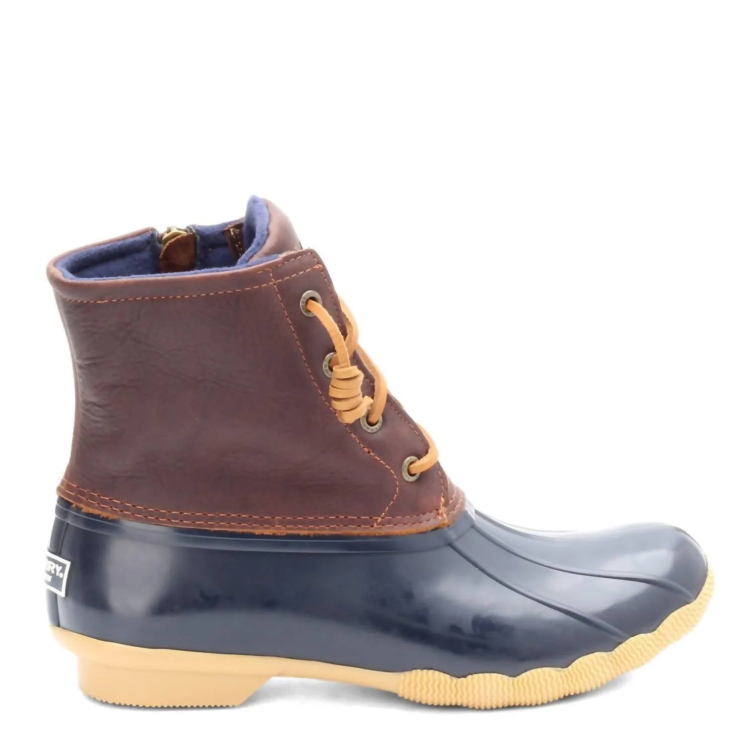 Women's Saltwater Duck Boots In Tan/navy