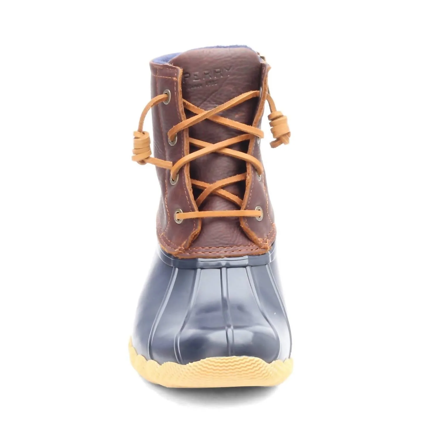 Women's Saltwater Duck Boots In Tan/navy