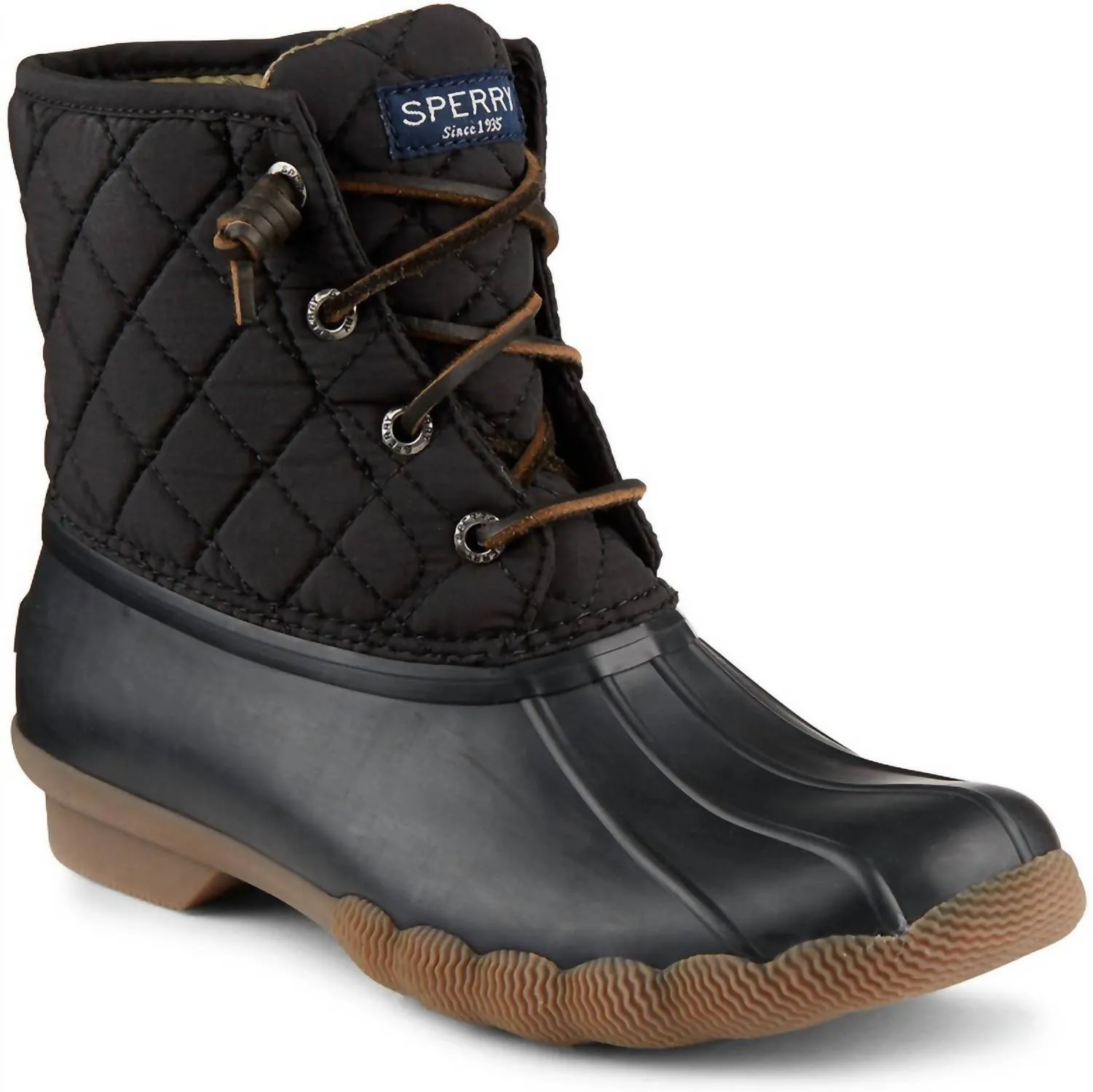 Women's Saltwater Quilted Nylon Boot In Black