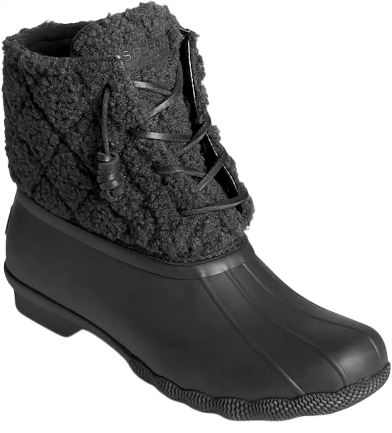 Women's Saltwater Sherpa Bootie In Black