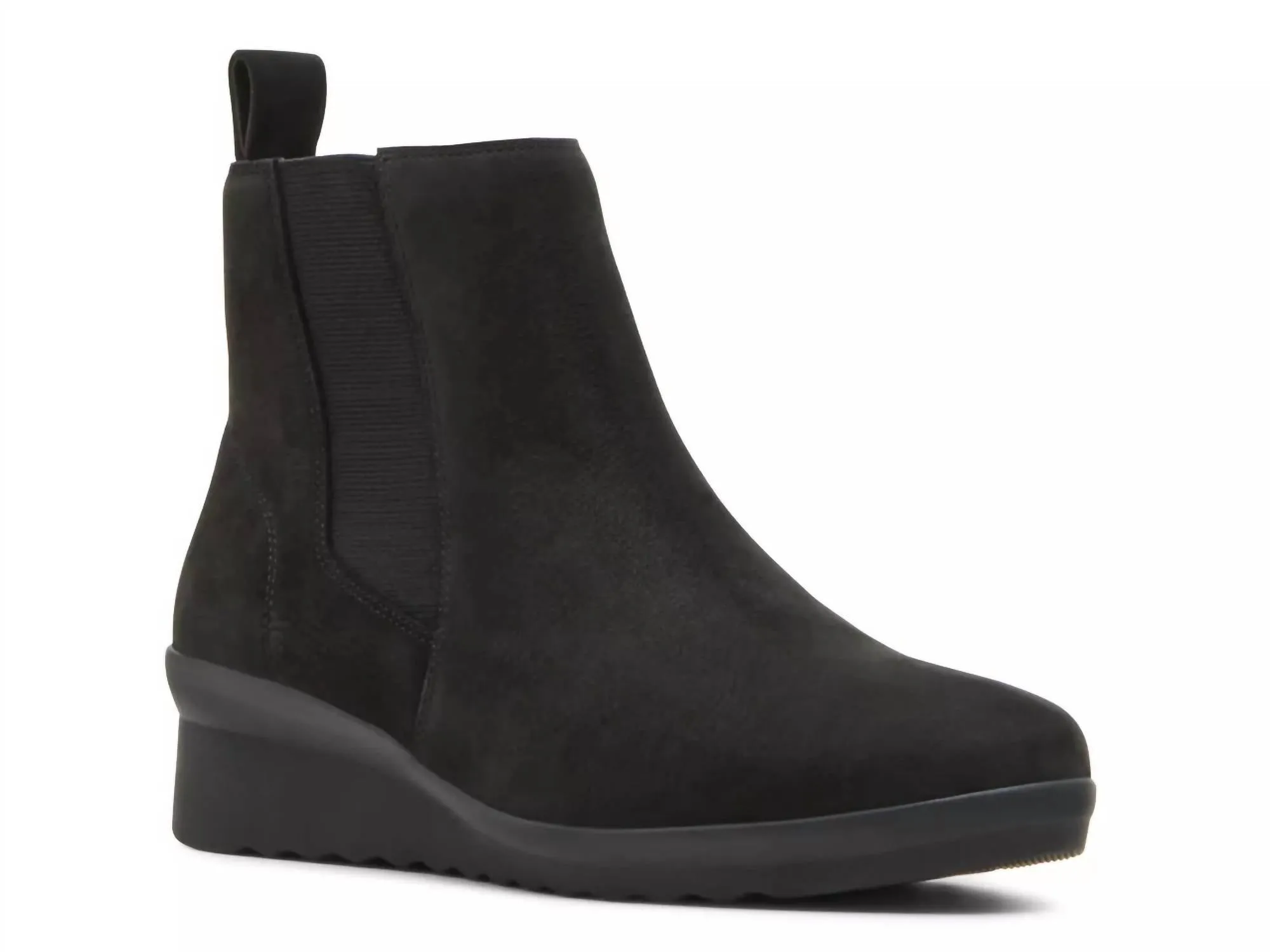 Women's Shaya Ankle Boot In Black Nubuck