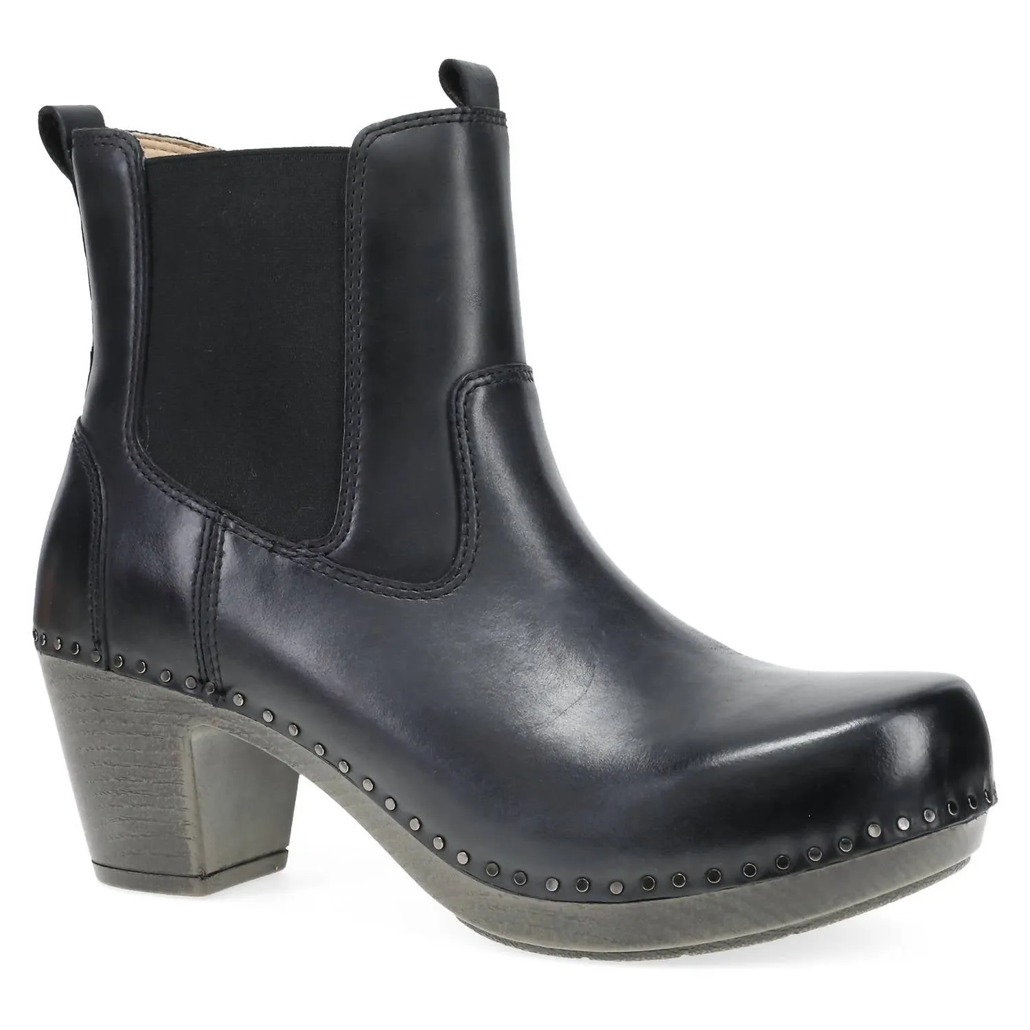 Women's Shayna Calf Boots In Black Burnished Calf Boot