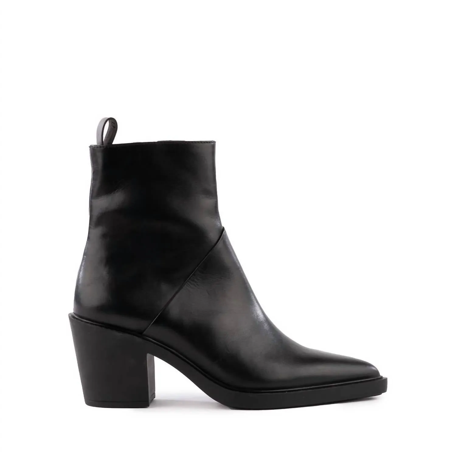 Women's Shining Star Leather Boot In Black