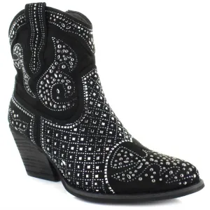 Women's Show Stopper Bling Boot In Black