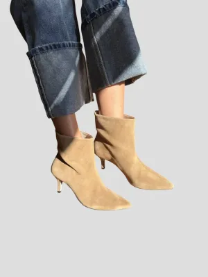 Women's Sicily Hazelnut Suede Boots In Brown