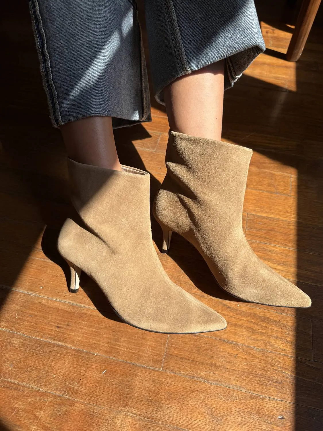 Women's Sicily Hazelnut Suede Boots In Brown