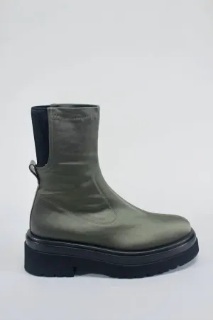 Women's Siena Satin Boots In Olive